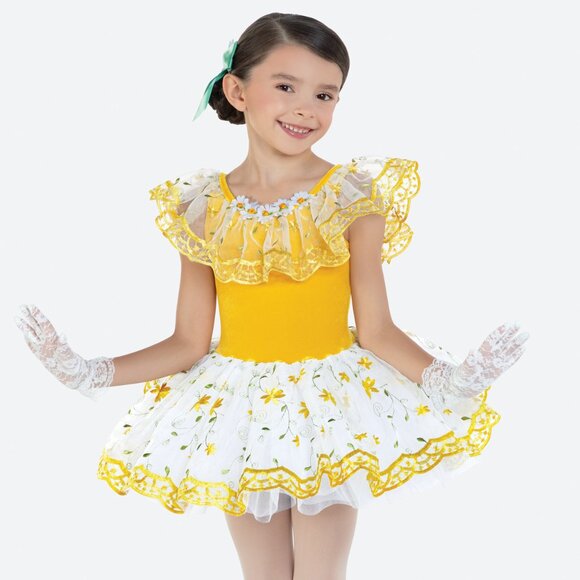 DAISY A DAY REVOLUTION Dance Costume - Size CM - Picture 1 of 2